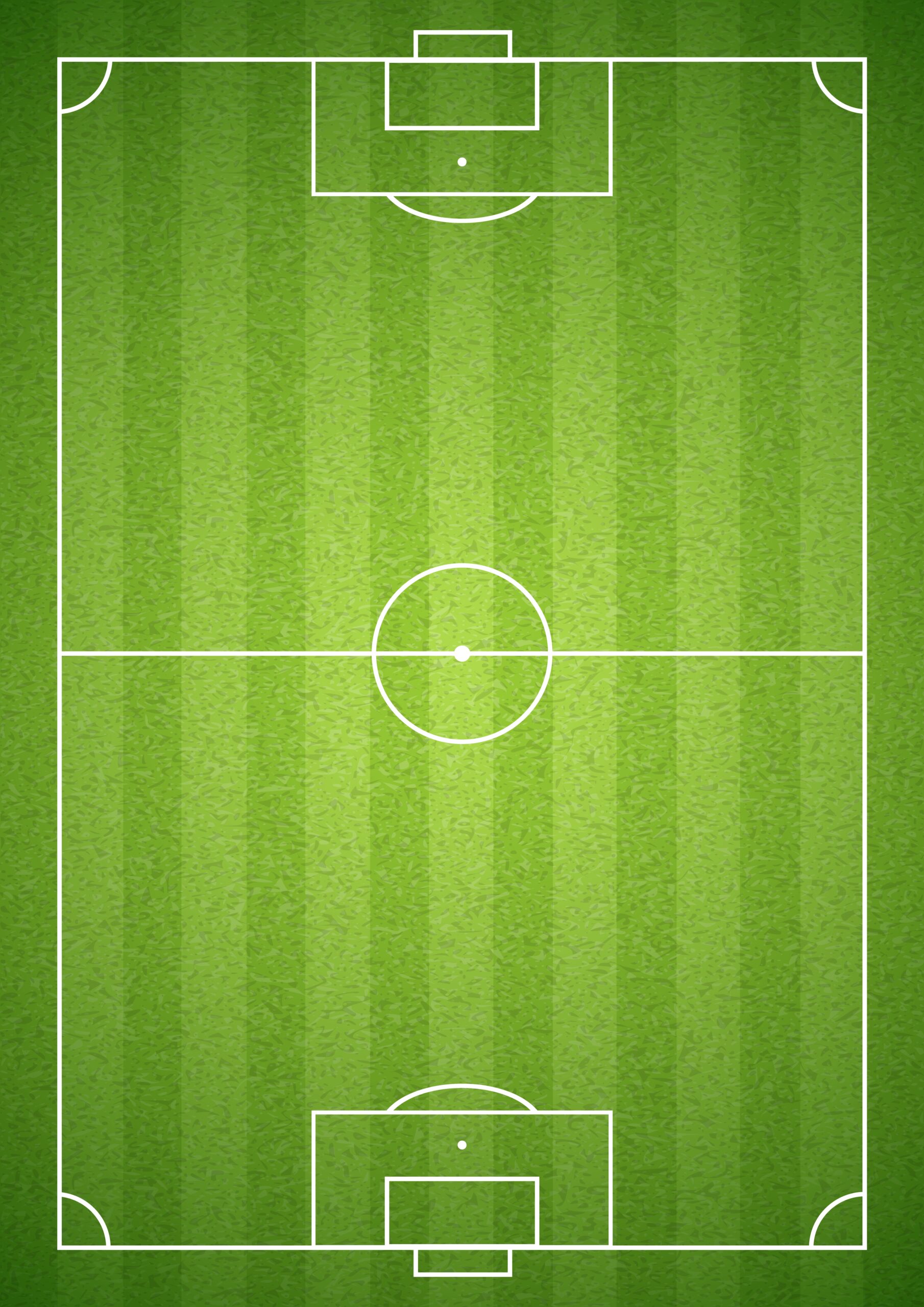 Soccer green field empty with grass texture. Vector illustration.